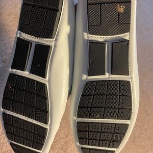 White loafers